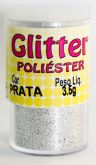 Glitter para unhas - prata