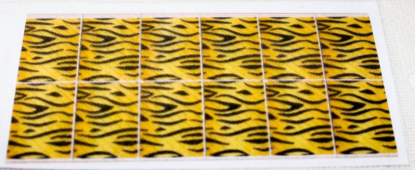 Películas decoradas para unhas - Tigre