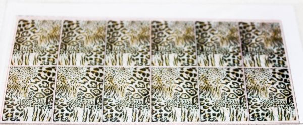 Películas decoradas para unhas - Leopardo